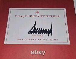 Donald J Trump Signed Autograph Our Journey Together Book Hardcover President