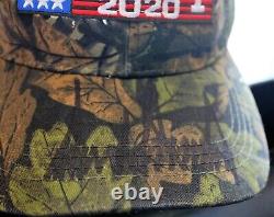 Donald J. Trump Signed Autographed Camo Military Trucker Hat Cap PSA DNA