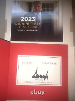 Donald J Trump Signed Book Our Journey Together Autographed President USA MAGA