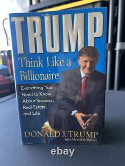 Donald J. Trump Signed Book Think Like a Billionaire 1st Ed. Authentic Signature