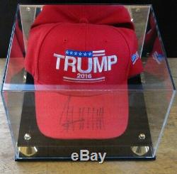Donald J. Trump Signed'trump 2016' Red Campaign Hat, 7-6-16 Sharonville Center