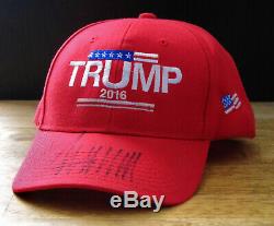 Donald J. Trump Signed'trump 2016' Red Campaign Hat, 7-6-16 Sharonville Center