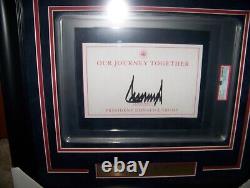 Donald TRUMP framed picture photo signed autographed psa dna coa authentic