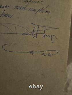 Donald Trump 1st Ed Art of The Deal Signed Book. With A Personalized Autogragh