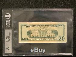 Donald Trump $20 Bill Autographed Signed Twenty Beckett Bas Loa (not Psa Jsa)