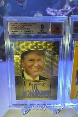 Donald Trump 2011 Leaf Superfractor RC Rookie GRAIL Gold Auto Signed #1/1 GOAT