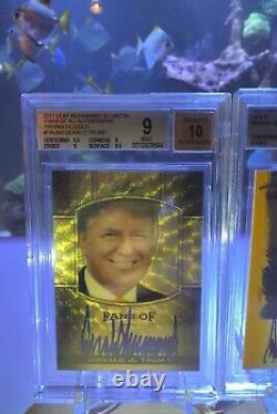 Donald Trump 2011 Leaf Superfractor RC Rookie GRAIL Gold Auto Signed #1/1 GOAT