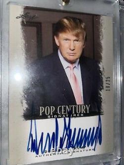 Donald Trump 2012 Leaf Pop Century Signatures 18/25 Mint