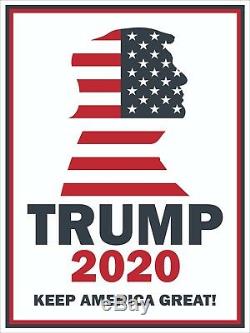 Donald Trump 2020 Keep America Great 12x16 Yard Signs 2 side withstake (24 PACK)