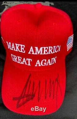 Donald Trump 2020 Signed Maga Hat NEW with Let Freedom Ring tshirt size XL
