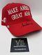 Donald Trump 45/47th Us President Signed Maga Hat With Coa