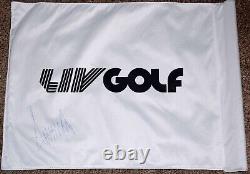Donald Trump 45 Signed LIV Golf Pin Flag PSA LOA Proof
