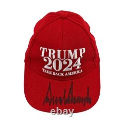 Donald Trump 45th & 47th US President Autographed Signed 2024 Hat (JSA LOA)