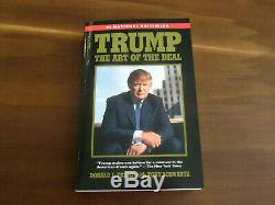 Donald Trump 45th President Signed Auto The Art Of The Deal Book With Flag Gem