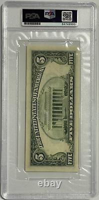 Donald Trump 45th President of the United States Signed Old $5 Bill PSA/DNA En