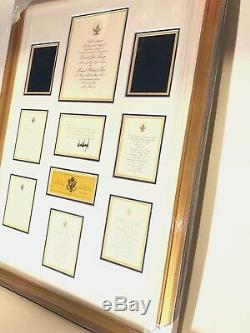 Donald Trump 45th Presidential Inauguration Commemorative Framed Signed Set