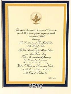 Donald Trump 45th Presidential Inauguration Commemorative Framed Signed Set