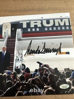 Donald Trump 8x10 signed Photo autographed Picture + COA Plane Rare