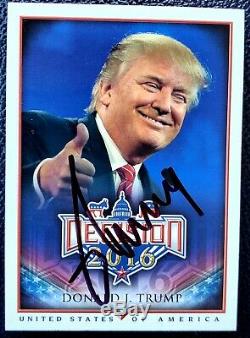 Donald Trump AUTHENTIC HAND SIGNED Sports Card President Mint MAGA