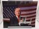 Donald Trump American Flag Clap Signed Autographed Photo Authentic 8x10 Coa
