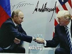 Donald Trump And Vladimir Putin Authentic Signed Photograph 100% Authentic, Coa