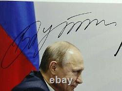 Donald Trump And Vladimir Putin Authentic Signed Photograph 100% Authentic, Coa
