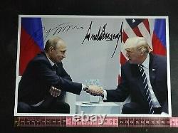 Donald Trump And Vladimir Putin Authentic Signed Photograph 100% Authentic, Coa