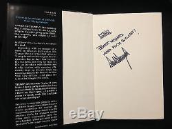 Donald Trump Art Of The Deal Autograph Signature Autographed Book Signed To Eric