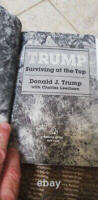 Donald Trump Authentic Signed Book'Trump, Surviving At The Top First Edition