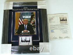 Donald Trump Authentic Signed Framed Display Autograph, U. S. President, JSA LOA