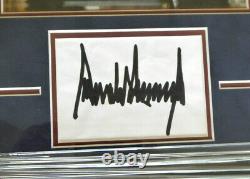 Donald Trump Authentic Signed Framed Display Autograph, U. S. President, JSA LOA