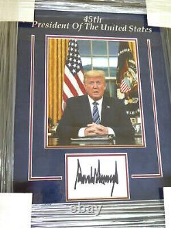 Donald Trump Authentic Signed Framed Display Autograph, U. S. President, JSA LOA