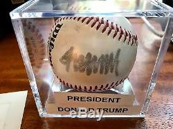 Donald Trump Autograph 45th President Signed Baseball Auto