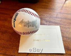 Donald Trump Autograph 45th President Signed Baseball Auto