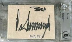 Donald Trump Autograph Signed Beckett BAS Political President