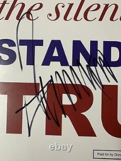 Donald Trump Autograph Signed President Original Campaign Sign JSA Full Letter