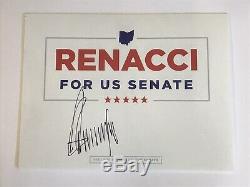 Donald Trump Autograph Signed Renacci Campaign Sign Exact Video Proof PSA BAS