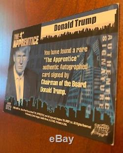 Donald Trump Autographed 2005 Comic Images The Apprentice Signed Trading Card