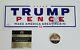 Donald Trump Autographed 2016 Campaign Bumper Sticker Withcoa And Collector Coin