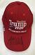 Donald Trump Autographed 2020 Keep America Great Red Hat Coa