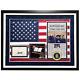 Donald Trump Autographed 2025 Inauguration Usa Flag Framed With Wapo Newspaper Jsa