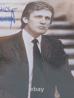Donald Trump Autographed 8x10 Photo Signed Inscription PSA COA Encased