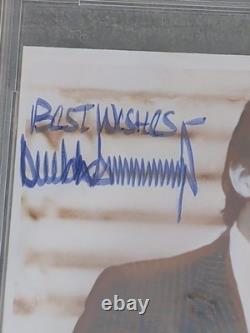 Donald Trump Autographed 8x10 Photo Signed Inscription PSA COA Encased