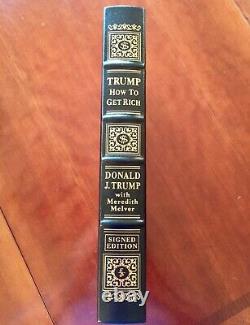 Donald Trump Autographed Book Easton Press Signed HOW TO GET RICH withCOA