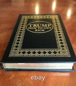 Donald Trump Autographed Book Easton Press Signed HOW TO GET RICH withCOA