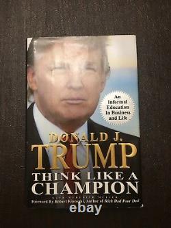 Donald Trump Autographed Book Think Like A Champion