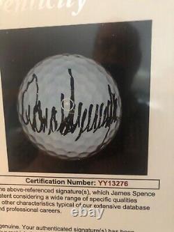 Donald Trump Autographed Golf Ball AS President JSA Certified Withcustom Frame