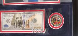 Donald Trump Autographed POTUS Signed Framed 8x10 Photo #D COA-Halo w. 2024 Coin