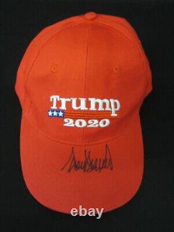 Donald Trump Autographed POTUS Signed MAGA Hat #D COA-Halo