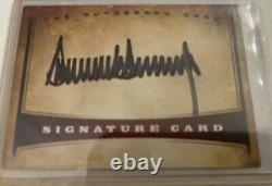 Donald Trump Autographed Signature Card